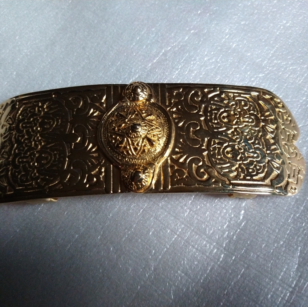 Vintage Gay Boyer 2pc Belt Buckle